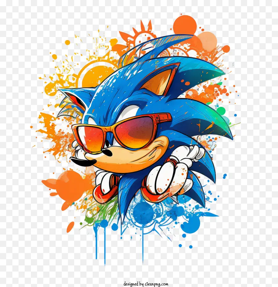 Cool Sonic，Dessin Animé Sonic PNG