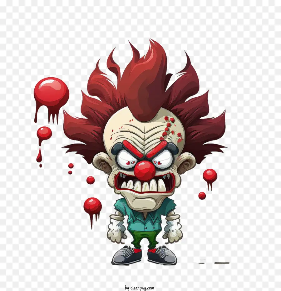 Homme Clown Mignon，Clown En Colère PNG