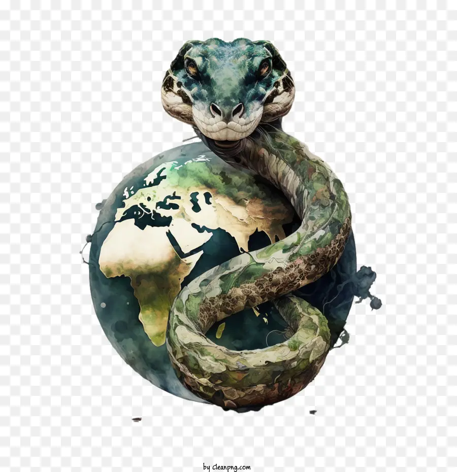 World Serpent Journée，Dessin Animé De Serpent PNG