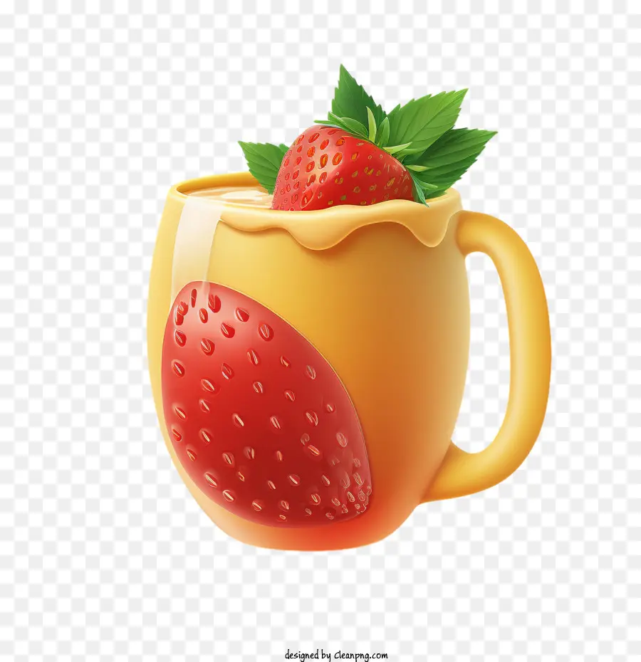 Micro Animation Du Jus De Fraise，Jus De Fraise PNG