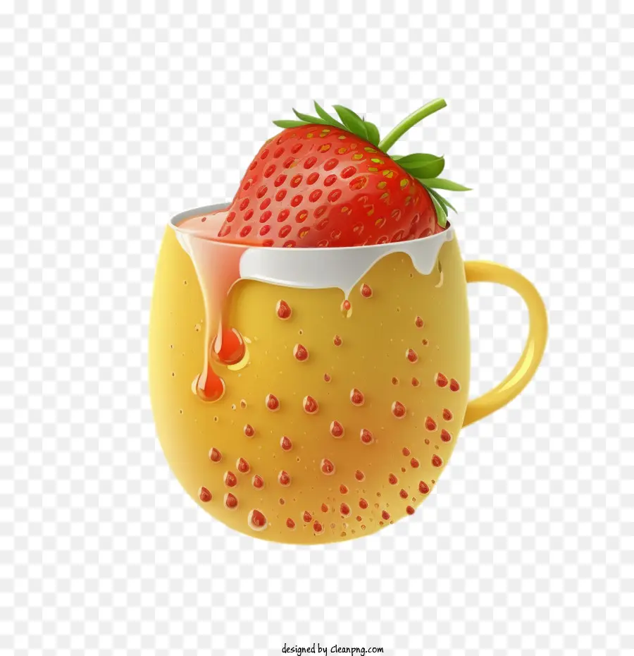 Jus De Fraise Micro Animation，Jus De Fraise PNG