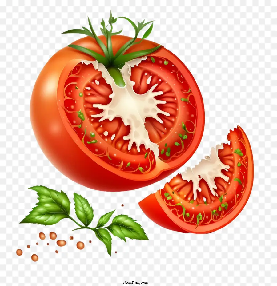 Tomate，La Moitié De La Tomate PNG