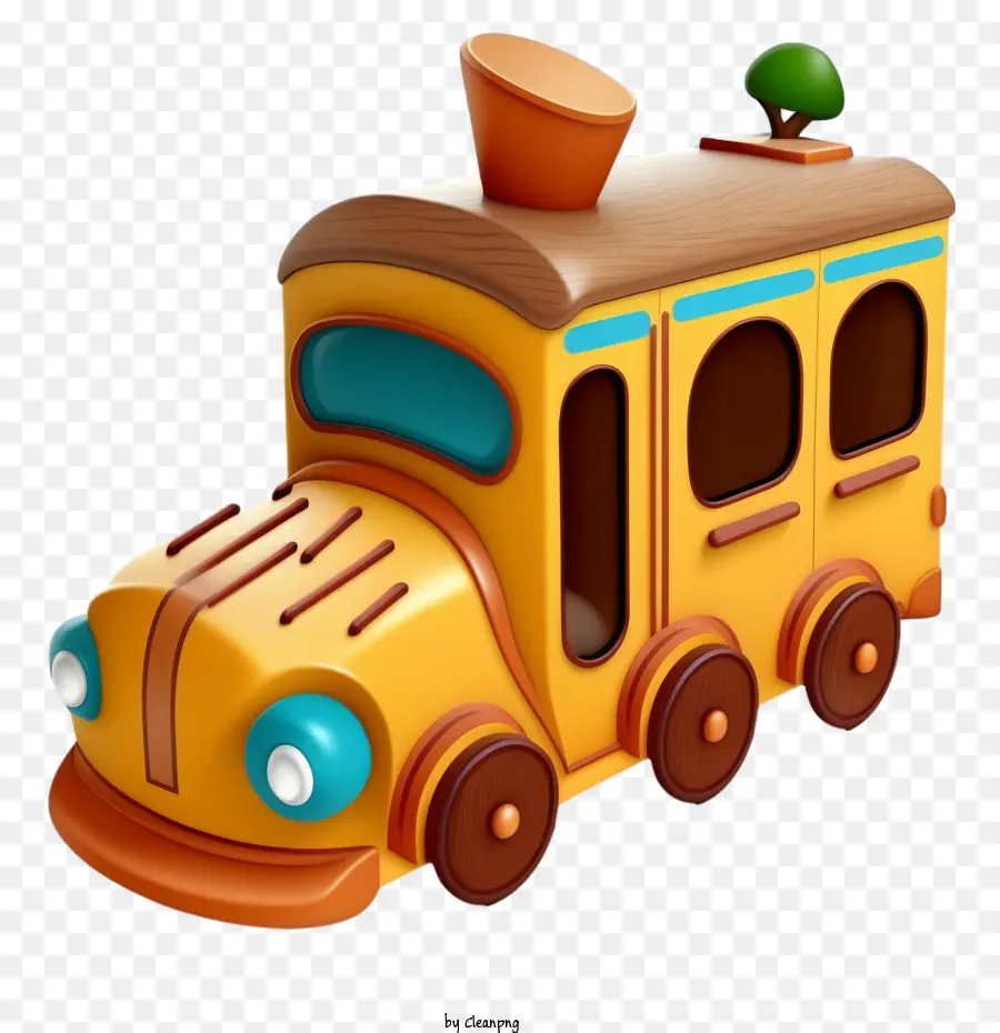 Train Jouet En Bois，Train En Bois PNG