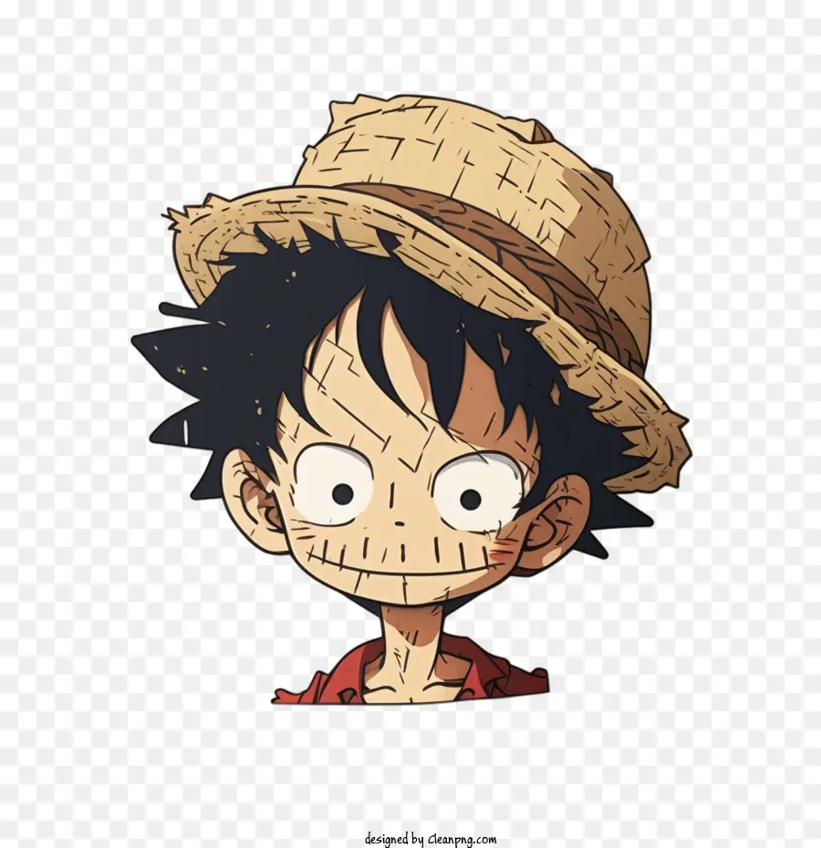 Luffy，Luffy Avec Un Chapeau De Paille PNG