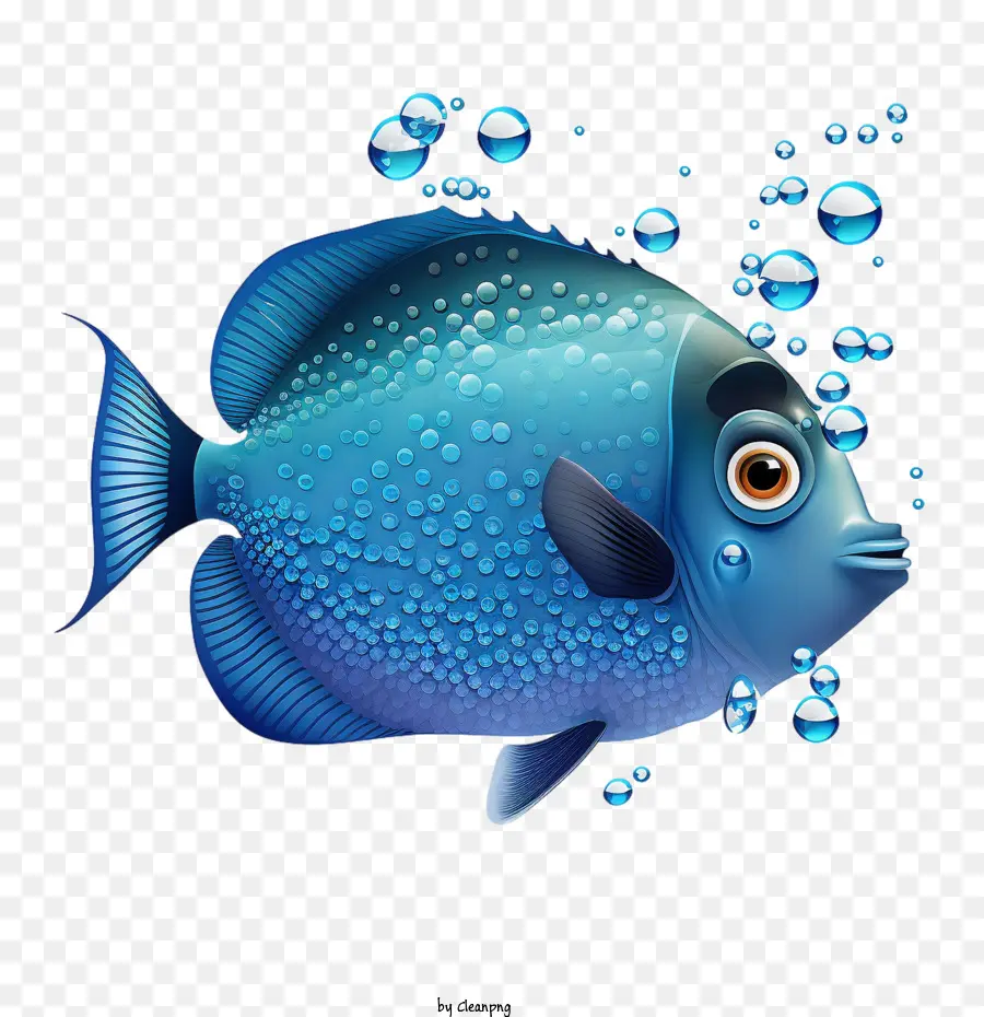 Poisson Doris De Dessin Animé，Poisson Doris Bleu PNG