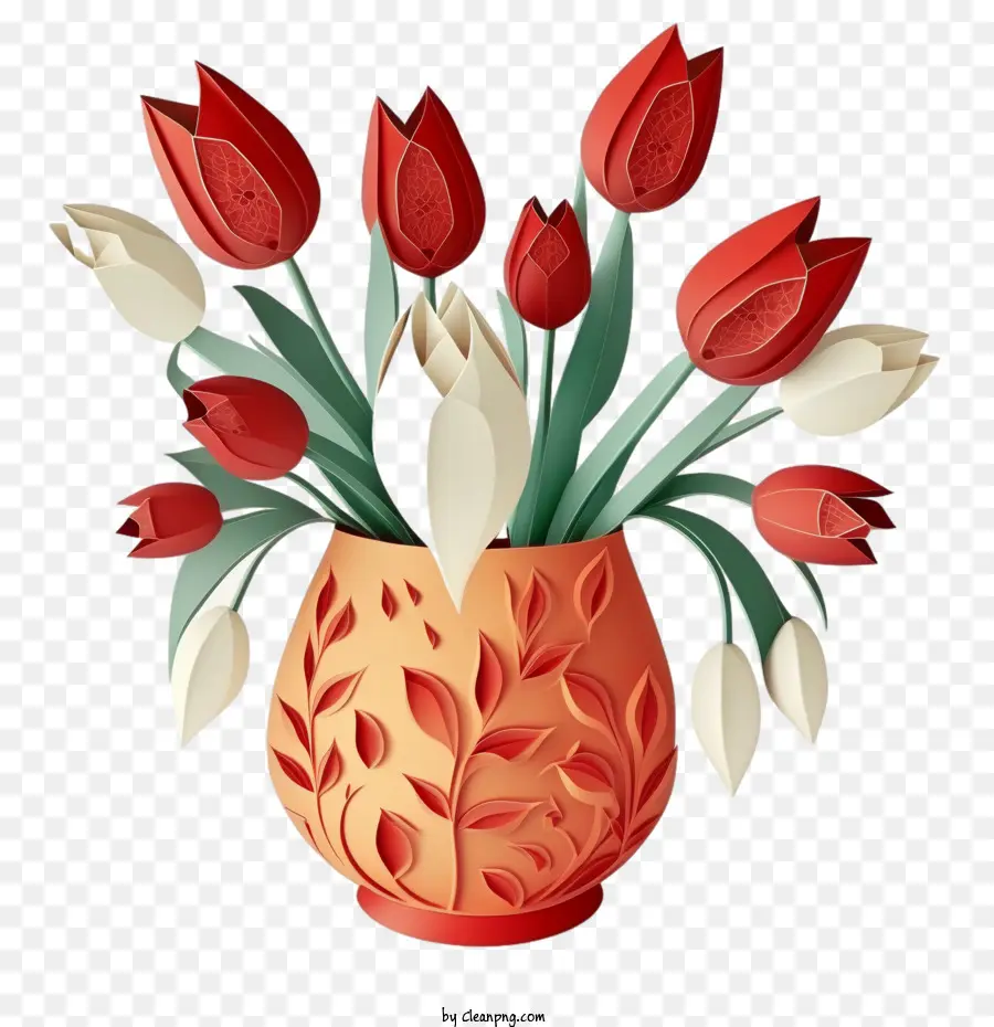 Fleurs De Tulipes，Bouquet De Tulipes PNG