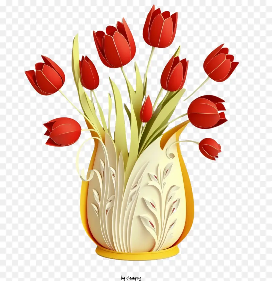 Fleurs De Tulipes，Bouquet De Tulipes PNG