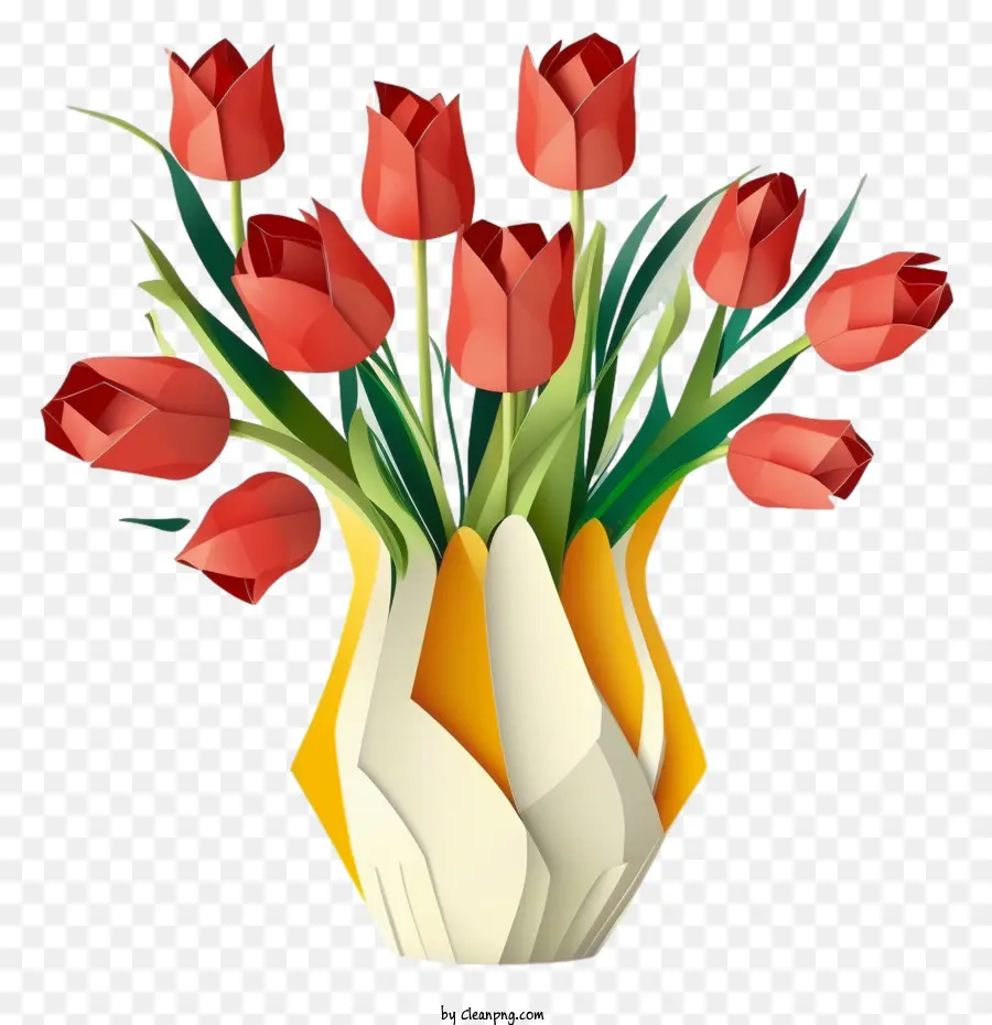 Fleurs De Tulipes，Bouquet De Tulipes PNG