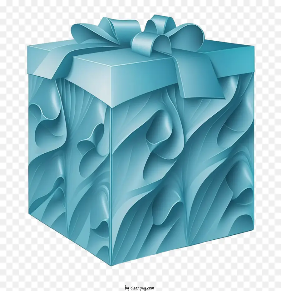 Coffret Cadeau Psychédélique，Coffret Bleu PNG