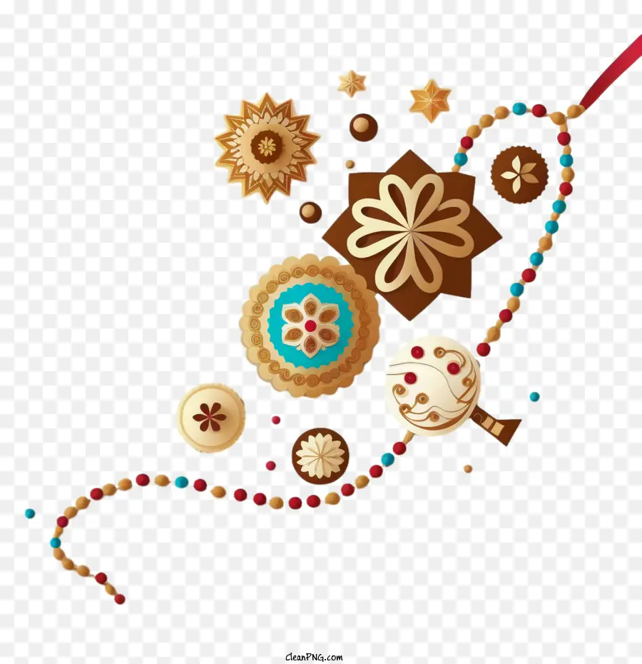 Raksha Bandhan，Rakhi Décoratif PNG