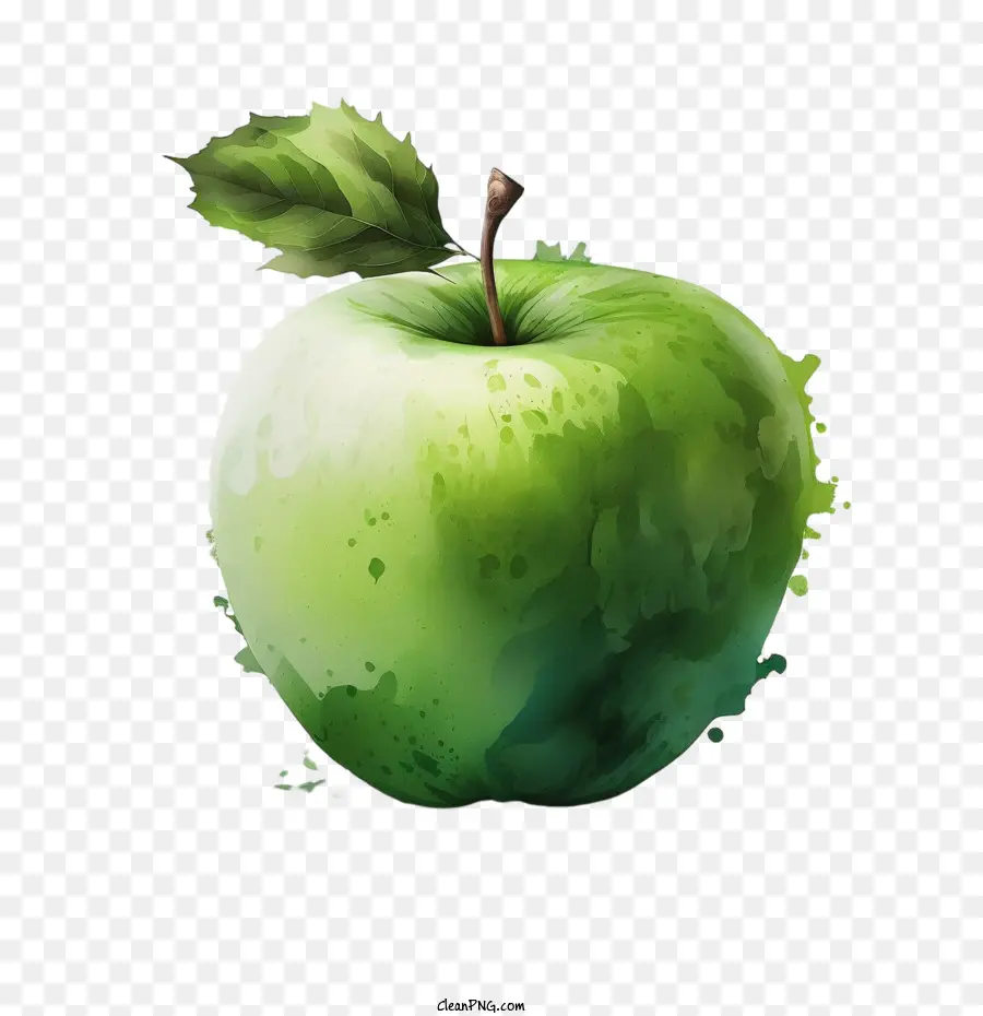 Pomme Aquarelle，Pomme Réaliste PNG