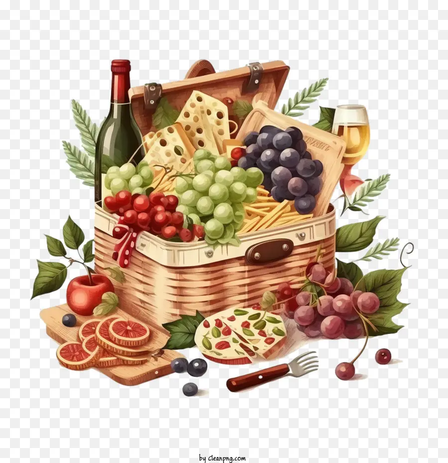 Panier Pique Nique，Panier PNG