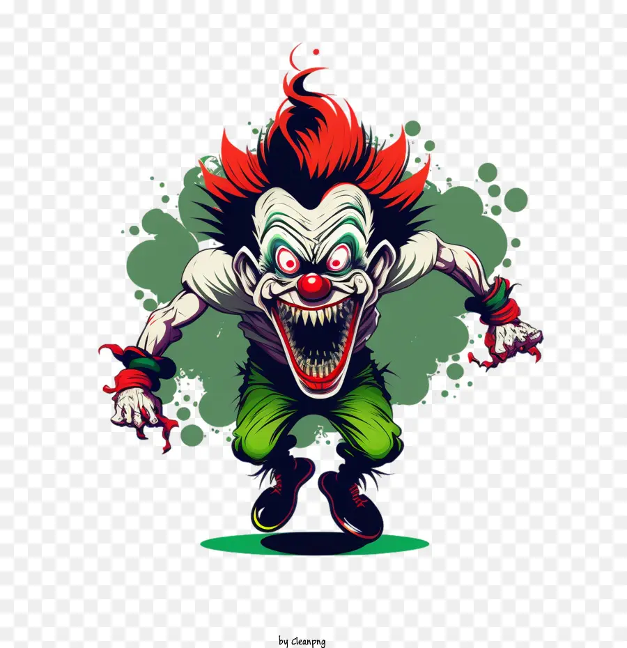 Homme Clown Effrayant Et Délicat，Clown Effrayant PNG