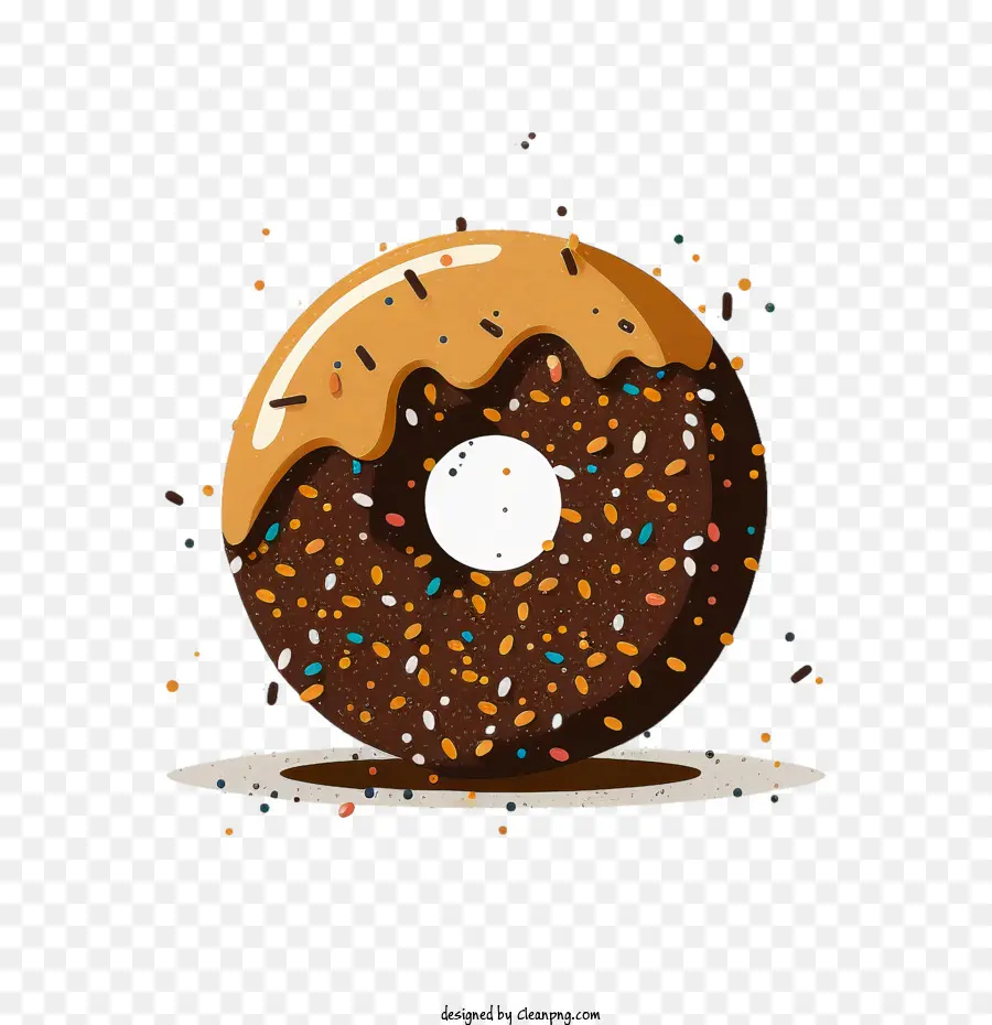 Donut，Beignet Au Chocolat PNG