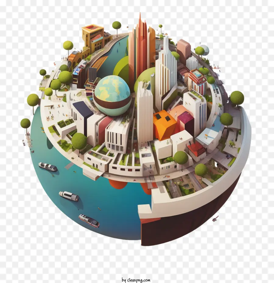 Journée Mondiale De La Planification De La Ville，L'aménagement De La Ville PNG