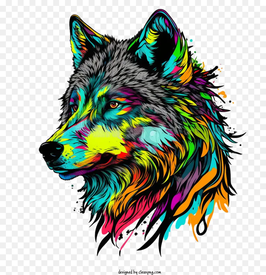 Couleurs Du Loup Des Années 90，Loup PNG