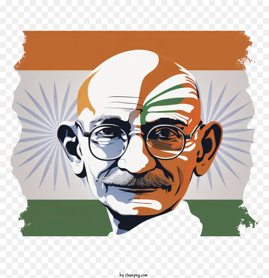 Gandhi Jayanti，Portrait PNG