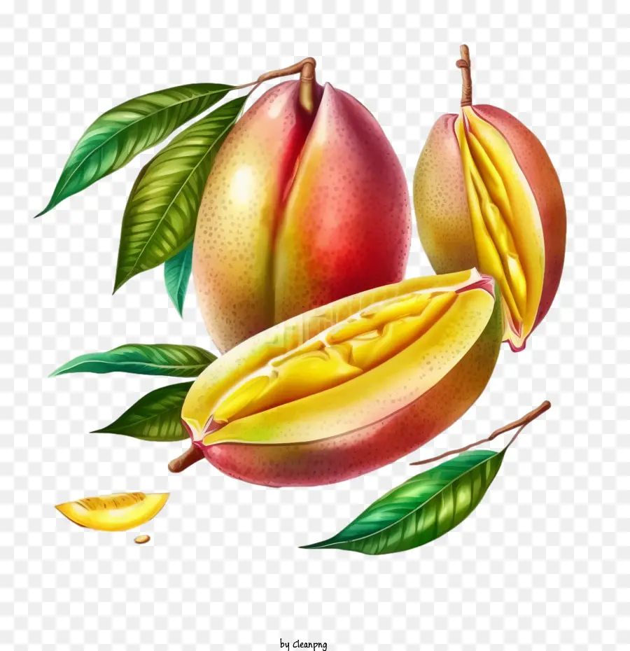 Mangue Bien Mûre，Des Fruits Du Manguier PNG