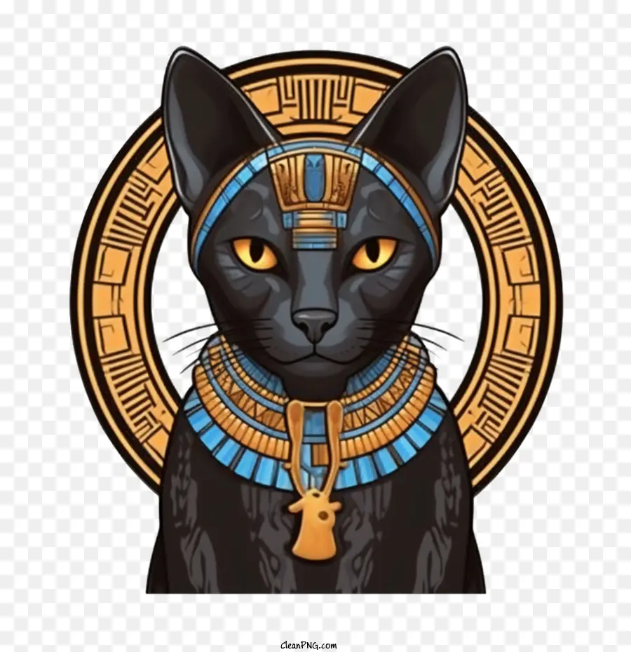 Chat Noir Ancien，Chat Noir égyptien PNG