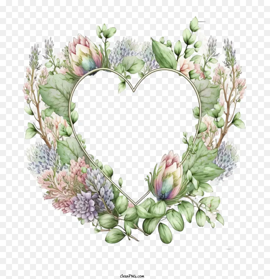 Cadre Floral，Aquarelle Cadre PNG