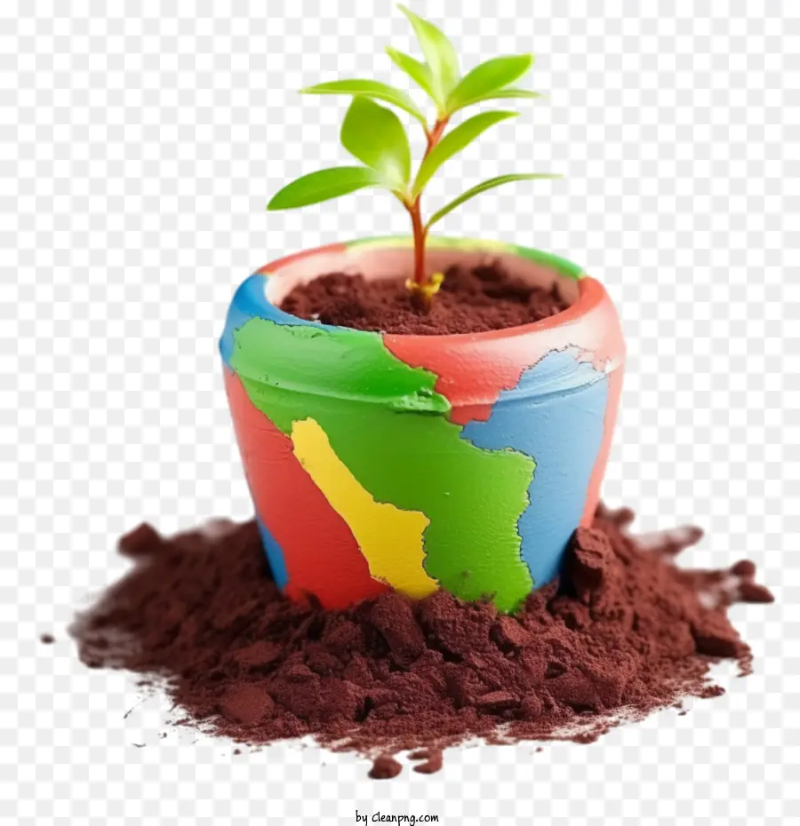 Pousse Verte，Plante En Pot Du Monde PNG