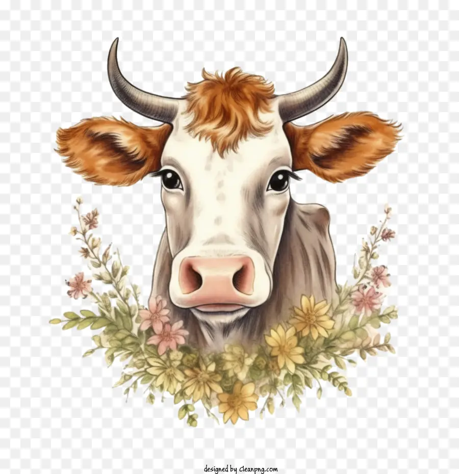 Mignonne De Vache，Vintage Vache PNG