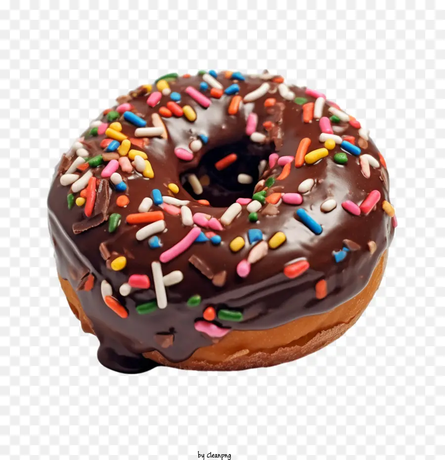 Beignet Au Chocolat，Donut PNG