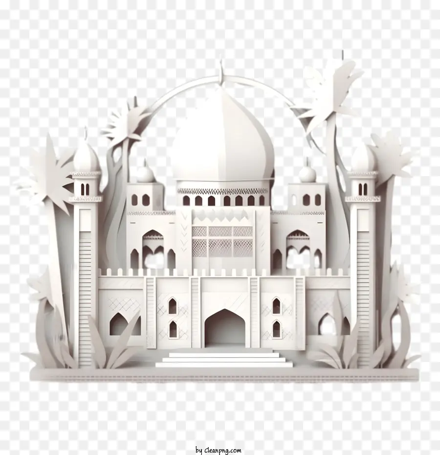 Mosquée，Mosquée En Papier PNG