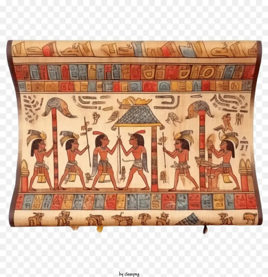 L'egypte Ancienne，Papyrus Scroll PNG