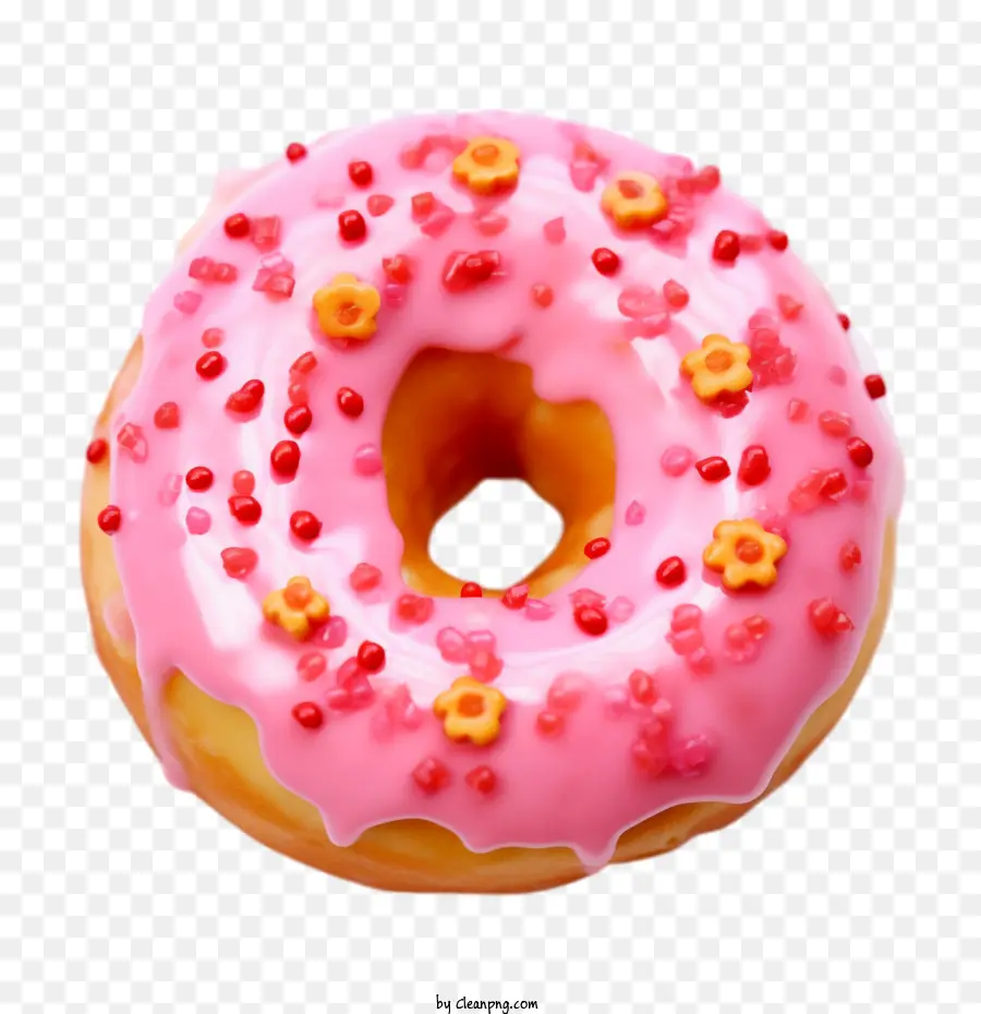 Donut，Beignet Rose PNG