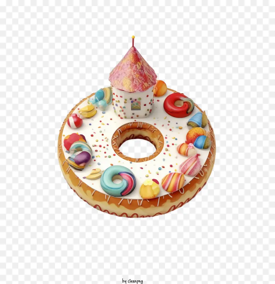 Beignet，Dessin Animé Donut PNG