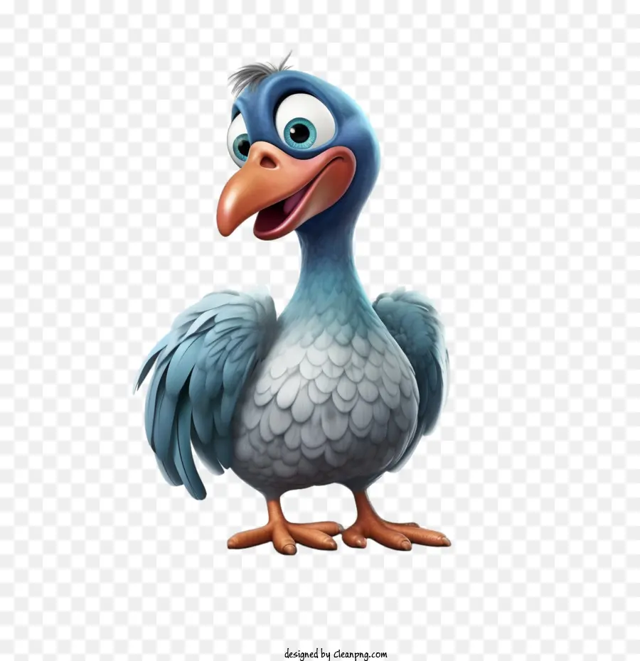 Dodo，Oiseau Bleu PNG