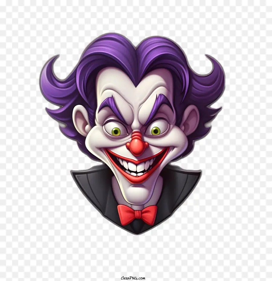 Joker Emoji，Clown Effrayant PNG