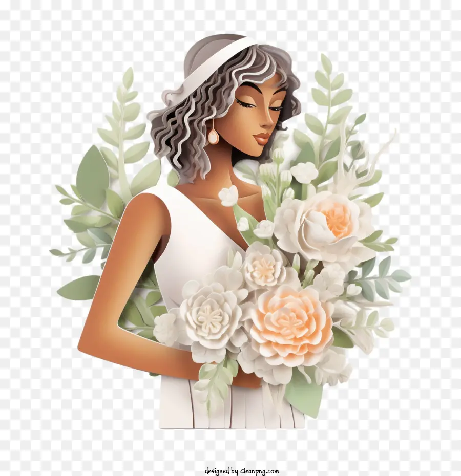 Robe De Mariée，Robe De Mariée En Papier PNG