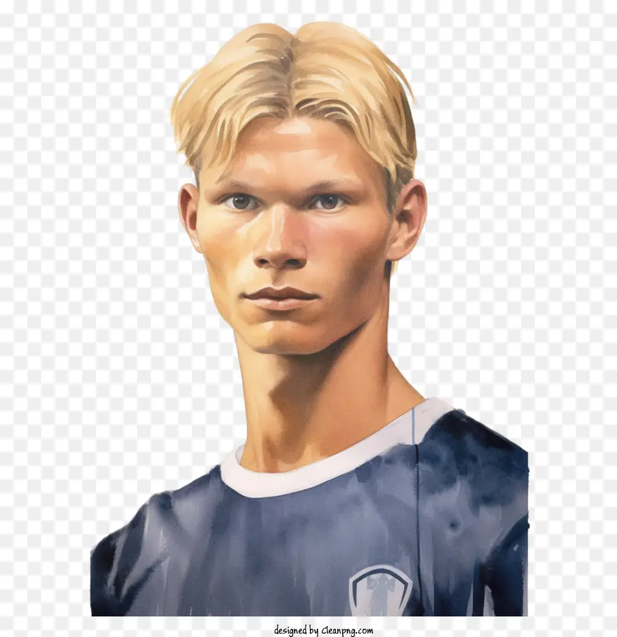 Erling Haaland，Homme Blond PNG