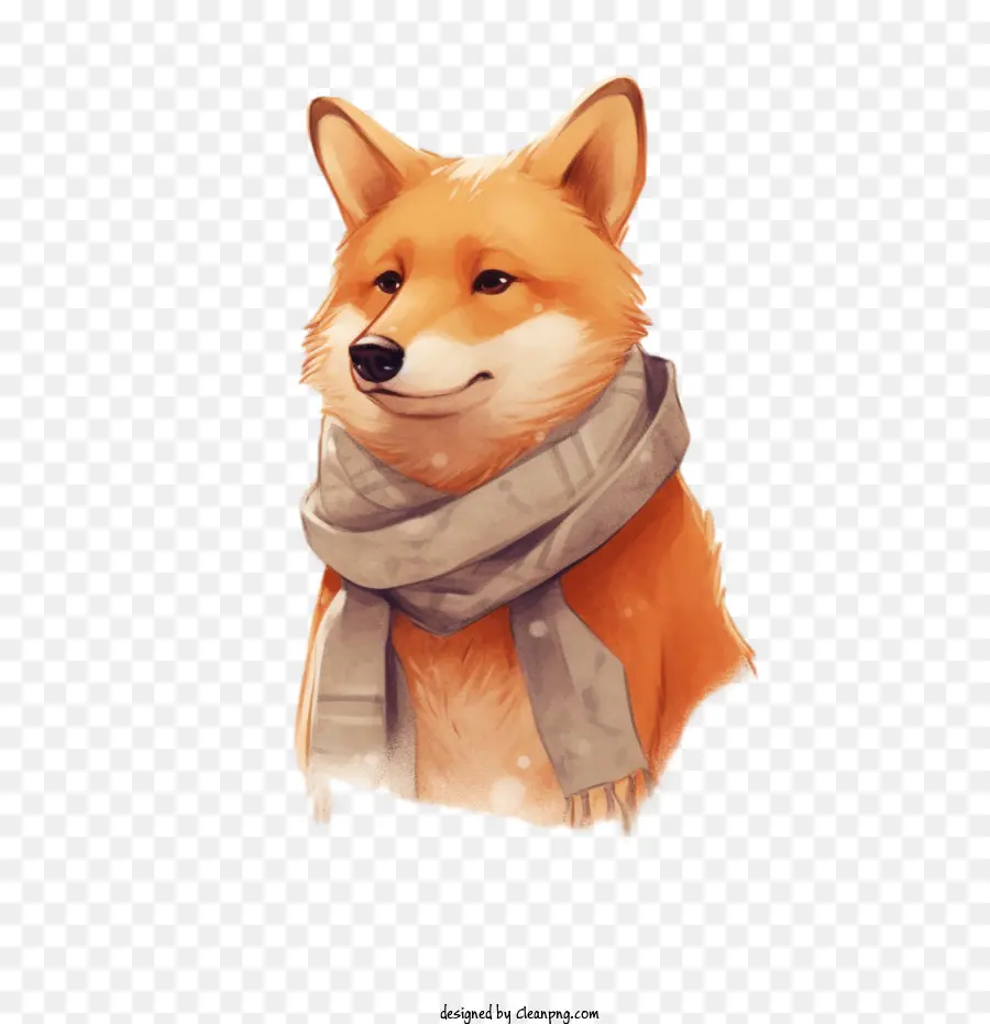 Renard，Foulard PNG