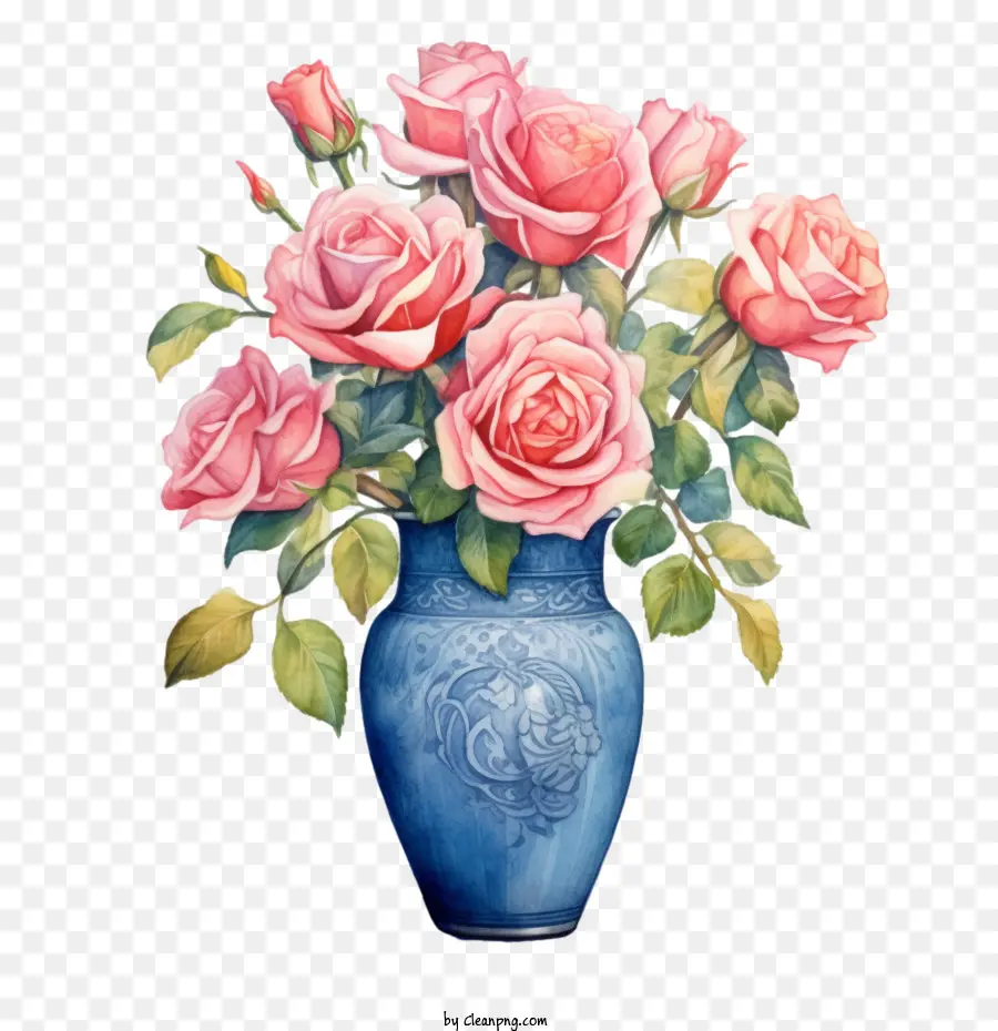 Rose，Vase PNG