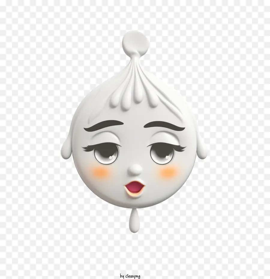 Visage Emoji，Goutte De Lait PNG