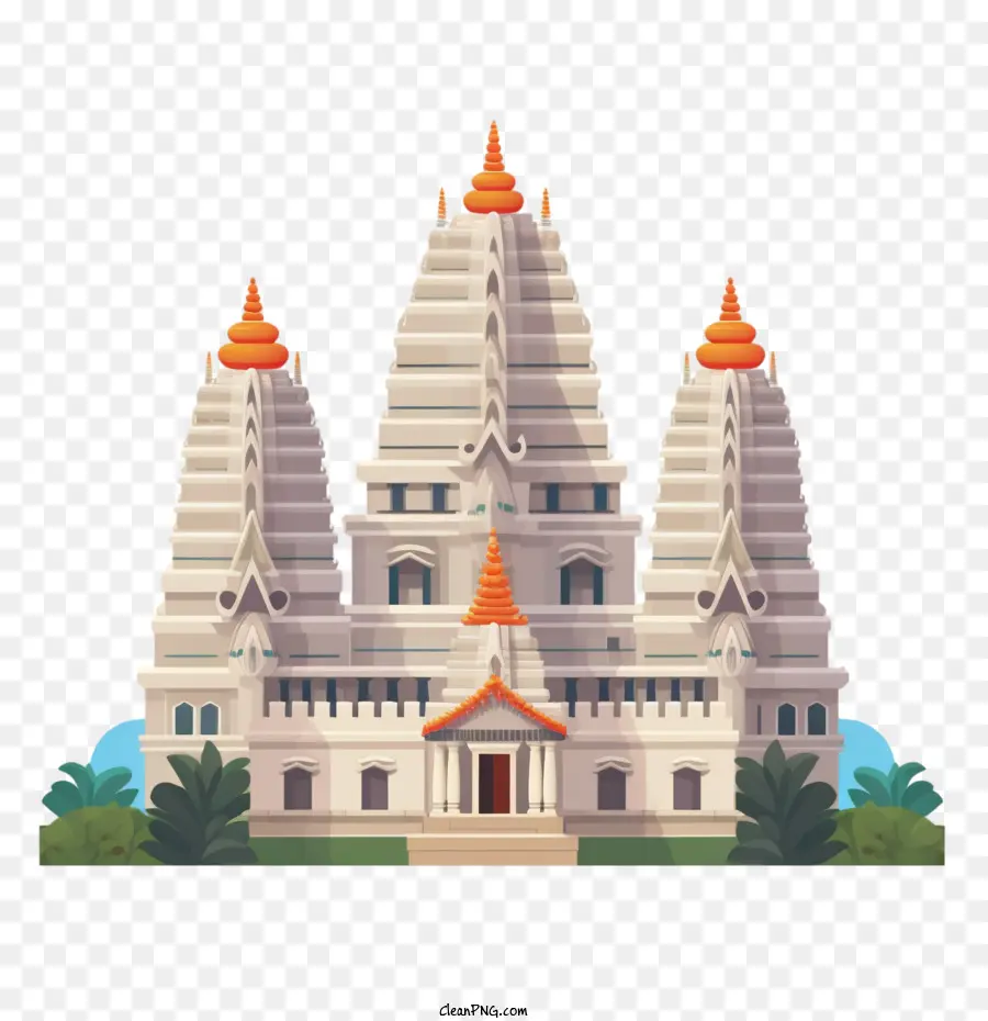 Temple Hindou，L'image Montre Un Grand PNG