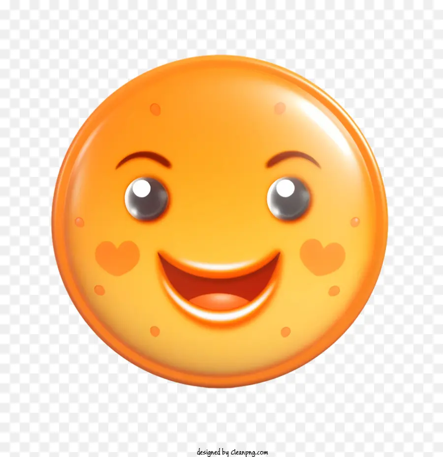 Visage Souriant，Orange PNG