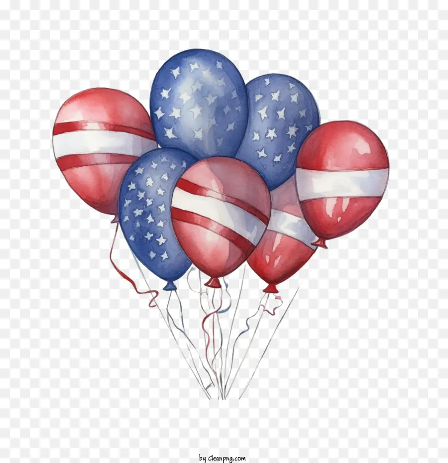 Drapeau Américain，Ballons PNG