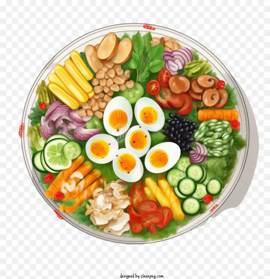 Nourriture Coréenne，Assiette à Salade PNG