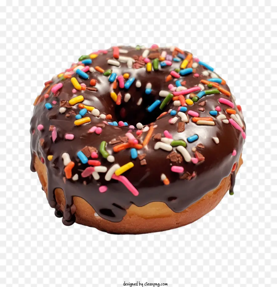 Beignet Au Chocolat，Donut PNG