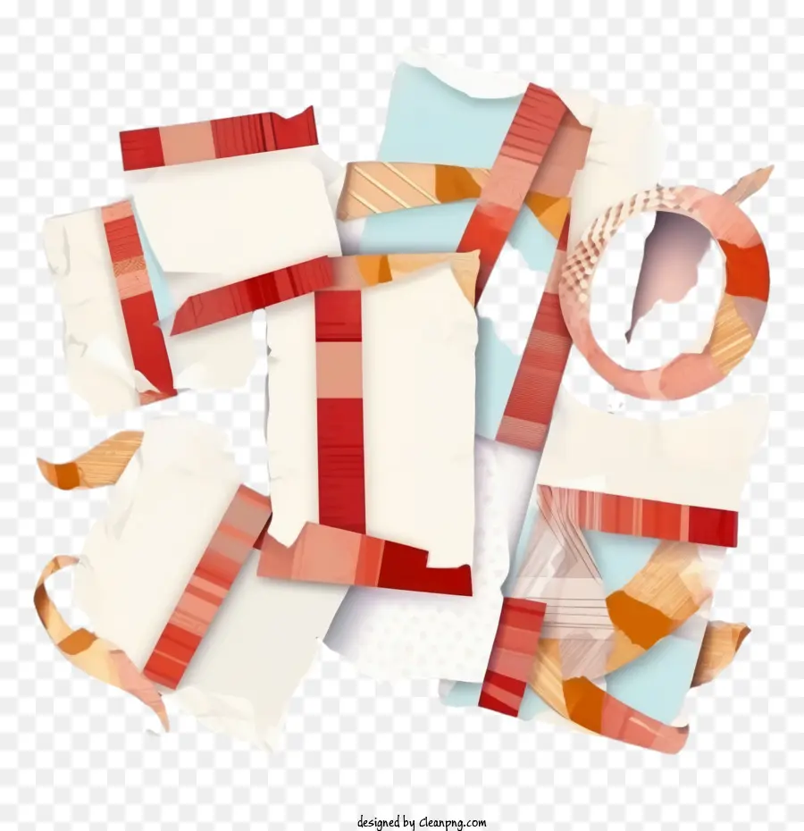 Papier Déchiré，Bandes PNG