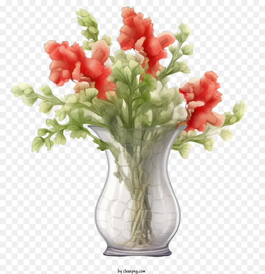 Muflier，Fleurs Rouges PNG