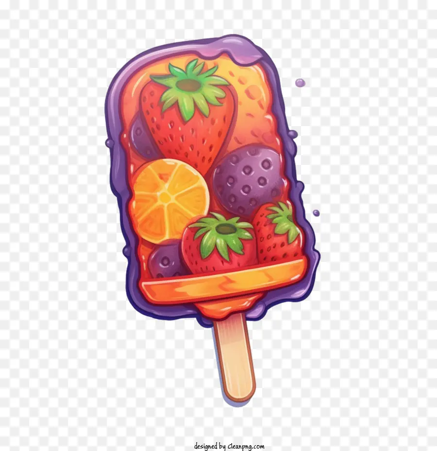 Popsicle，Fruits PNG