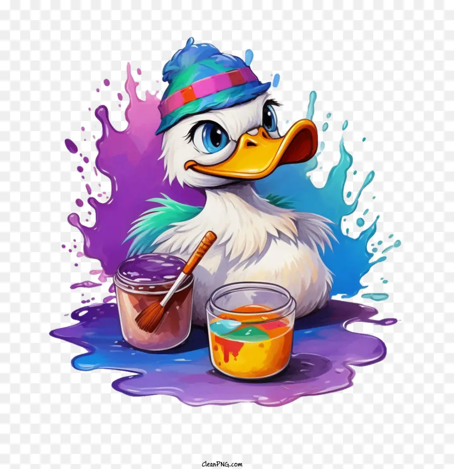 Canard，Peinture PNG