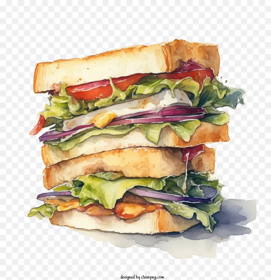 Sandwich，Sandwich Au Poulet PNG