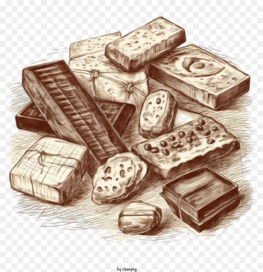 Chocolat，Barres De Chocolat PNG