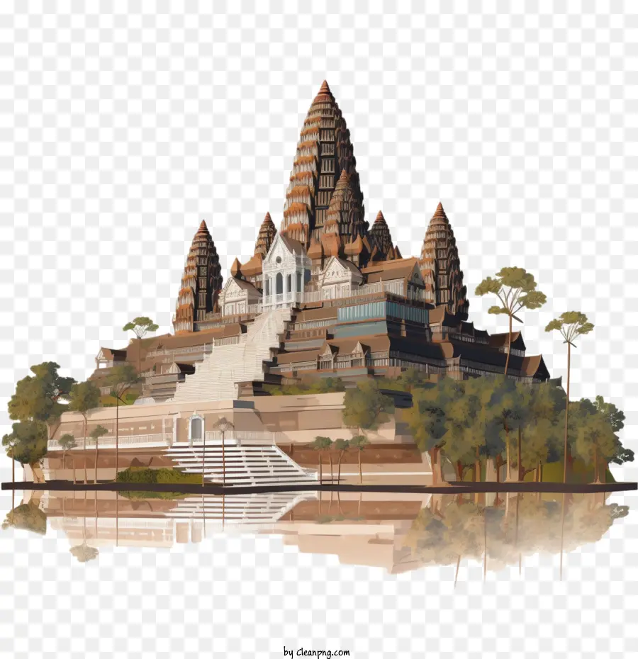 Cambodge，Temple PNG
